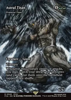 Primeval Titan * Showcase * - MTG FCA Final Fantasy: Through the Ages - NM/MINT - Image 1