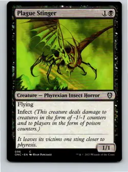 Magic the Gathering Plague Stinger Phyrexia: All Will Be One Commander MTG - Image 1