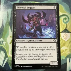 MAGIC THE GATHERING MTG LORWYN ECLIPSED BILE-VIAL BOGGART NP - Image 1