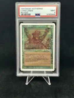 LIVING LANDS Revised Edition 1994 Magic The Gathering (MTG) PSA 9 MINT 🔥Rare🔥 - Image 1