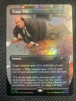 Tragic Slip Foil Secret Lair The Office: Dwight’s Destiny. “Kevin’s Slip” 7043 - Image 1