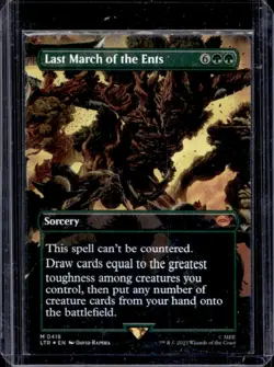 2023 Magic MTG Lord of Rings Tales Middle-Earth Last March Ents Foil #418 - Image 1