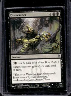 2011 Magic MTG New Phyrexia Dismember #57 - Image 1