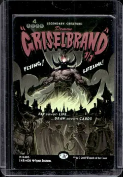 2025 Magic Innistrad Remastered The Gathering Griselbrand Borderless #0485 - Image 1