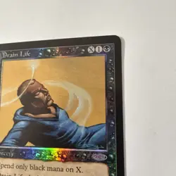 MTG: Shadow Signed - FOIL Drain Life FNM Promo - NM - Collector Piece - Image 3