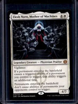 2023 Magic Elesh Norn, Mother of Machines Planeswalker Stamped #010/271 - Image 1