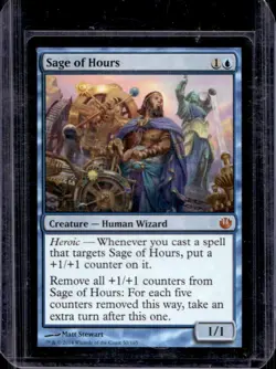 2014 Magic MTG Journey Into Nyx Sage of Hours #50 - Image 1