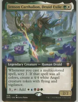 Jenson Carthalion Druid Exile 78 Borderless Non-Foil Near Mint DMC MTG - Image 1