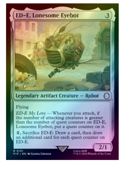 ED-E, Lonesome Eyebot - Foil Fallout MTG - Image 1