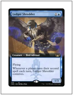 1x Ledger Shredder, Extended Art, Magic the Gathering MTG NM - Image 1
