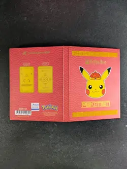 2026 Pokemon Pikachu Lunar Edition 24K Gold Plated Ingot By Singapore Mint - Image 2