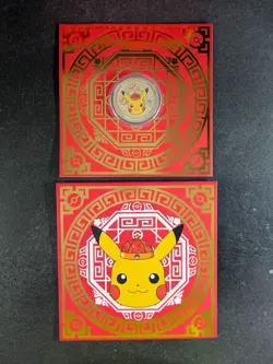 2026 Pokemon Pikachu Lunar Edition 24K Gold Plated Medallion By Singapore Mint - Image 1