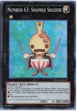 Yugioh - Number 63: Shamoji Soldier NUMH-EN031 Unlimited - Number Hunters - Image 1