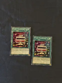 Yugioh! 2x Secret Password GEIM-EN020 - Super Rare 1st Edition NM - Image 1