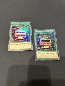 Yugioh! 2x Secret Password GEIM-EN020 - Super Rare 1st Edition NM - Image 3