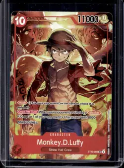 2024 One Piece Monkey D. Luffy Treasures Booster Set Promo Foil #ST10-006 - Image 1