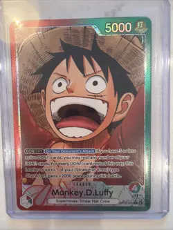 Monkey.D.Luffy 001 Alternate Art Carrying On His Will OP13 OP13-001 One Piece - Image 1