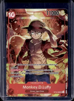 2024 One Piece Monkey D. Luffy Treasures Booster Set Promo Foil #ST10-006 - Image 1