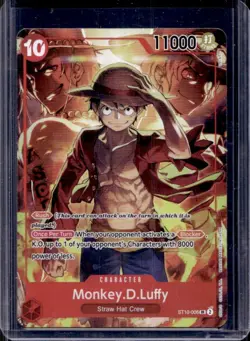 2024 One Piece Monkey D. Luffy Treasures Booster Set Promo Foil #ST10-006 - Image 1