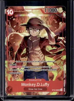 2024 One Piece Monkey D. Luffy Treasures Booster Set Promo Foil #ST10-006 - Image 1