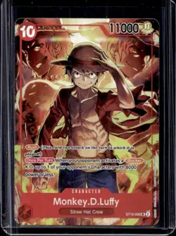 2024 One Piece Monkey D. Luffy Treasures Booster Set Promo Foil #ST10-006 - Image 1