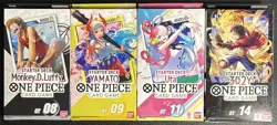 One Piece Starter Deck Lot of 4 Sealed ST08 ST09 ST11 ST14 - Image 1