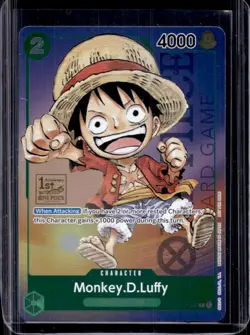 2023 One Piece Promo Monkey. D. Luffy 1st Anniversary Tournament PTCP #P-037 - Image 1