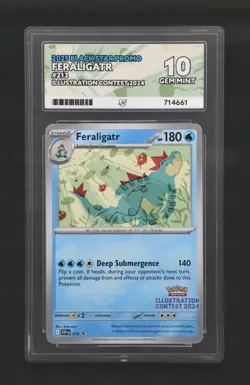 Feraligatr - 213 (Illustration Contest 2024) 213 Scarlet & Violet Promo - ACE 10 - Image 1