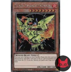 Yugioh Sacred Phoenix of Nephthys RA03-EN147 Platinum Secret Rare 1st Edition NM - Image 1