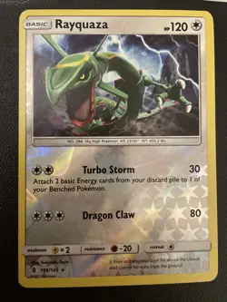 Pokemon TCG Cards Rayquaza 106/145 Guardians Rising Reverse Holo Rare - Image 1