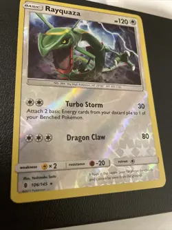 Pokemon TCG Cards Rayquaza 106/145 Guardians Rising Reverse Holo Rare - Image 2