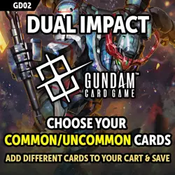 Gundam Card Game Singles - Dual Impact GD02 - Up to 55% Off Commons & Uncommons - Image 1