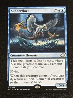 MTG Lorwyn Eclipsed Sunderflock 0074 NM Rare - Image 1