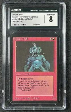 UTHDEN TROLL CGC 8 1993 MAGIC: THE GATHERING MTG ALPHA LIMITED EDITION 1098 - Image 1