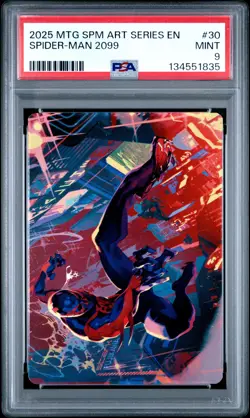 2025 MTG MARVEL'S SPIDER-MAN ART SERIES #30 SPIDER-MAN 2099 PSA 9 - Image 1