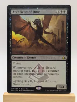 Magic The Gathering Archfiend of Ifnir Amonkhet 78/169 Foil - F41 - Image 1
