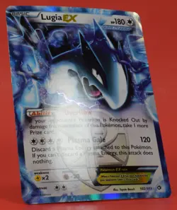 Pokemon TCG English Card Legendary Treasures Lugia EX 102/113 Plasma Holo Rare - Image 3