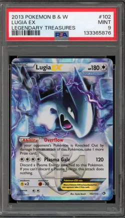 Pokemon Lugia EX Legendary Treasures Holo Ultra Rare e#102 PSA 9 Mint - Image 1