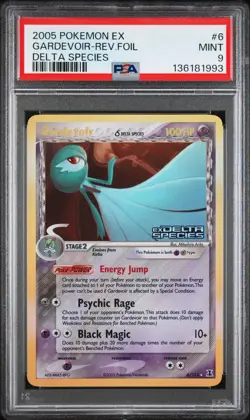 2005 POKEMON EX DELTA SPECIES #6 GARDEVOIR-REVERSE FOIL PSA 9 - Image 1