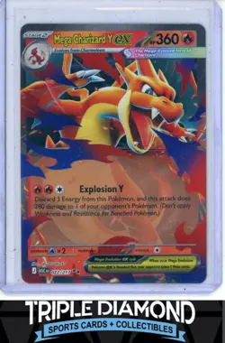 2026 Pokemon Ascended Heroes #022/217 Mega Charizard Y ex Ultra Rare T607 - Image 1