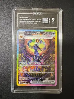 2025 POKEMON PRISMATIC EVOLUTIONS 161 UMBREON EX SPECIAL ILLUSTRATION RARE TAG 9 - Image 1