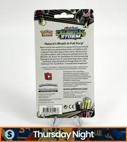 POKEMON SUN & MOON CELESTIAL STORM SEALED BOOSTER PACK HANGER TAPU FINI PROMO - Image 2