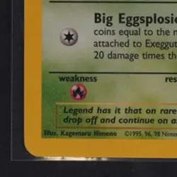 1999 POKEMON JUNGLE 1ST EDITION #35/64 EXEGGUTOR - Image 4