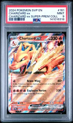 2024 POKEMON SVP EN-SV BLACK STAR PROMO #161 CHARIZARD EX PSA 9 - Image 1