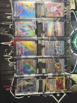 Pokemon TCG ALL English 10x Beckett BGS Graded Lot! SIR ALT ART & More #2 - Image 1