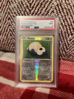 Pokemon TCG Snorlax Generations Reverse Holo Card 58/83 - Image 1