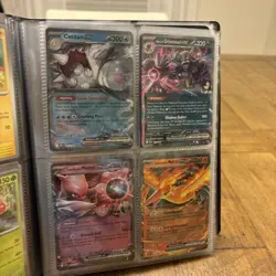 82 card Starter Pokemon Binder With EX Promos Pokeballs Jumbo And Promos - Image 4