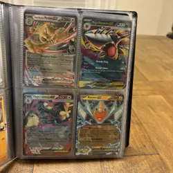 82 card Starter Pokemon Binder With EX Promos Pokeballs Jumbo And Promos - Image 5