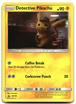 Pokemon Detective Pikachu - HOLO Promo SM Promos SM190 MP - Image 1