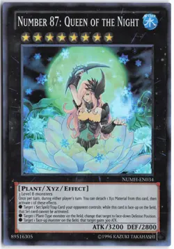 Yugioh - Number 87: Queen of the Night NUMH-EN034 Unlimited - Number Hunters - Image 1